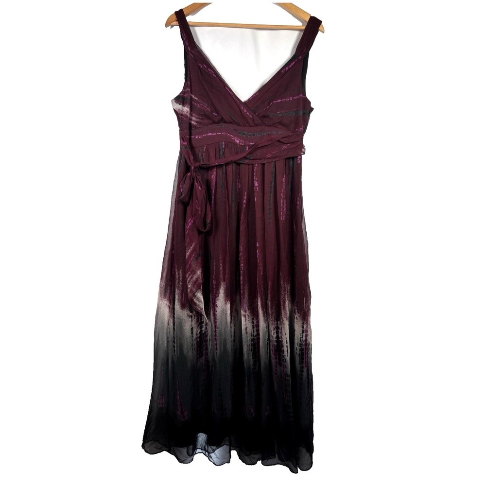 Vintage Signature Robbie Bee Dress Size 10 Silk Babydoll Midi Whimsigoth Sheer